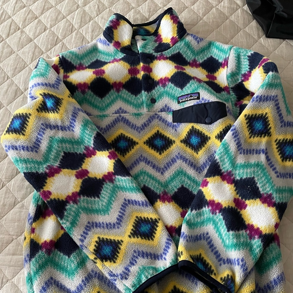 Patagonia fleece quarter button sweatshirt